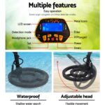 Metal Detector 180MM Deep Sensitive Waterproof Treasure Hunter Gold Digger Yellow - Image 4