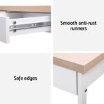 Artiss Computer Desk Drawer Storage Oak 100CM - Image 6