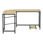 Artiss Computer Desk L-Shape CPU Stand Oak 147CM - Image 3