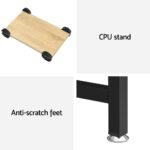 Artiss Computer Desk L-Shape CPU Stand Oak 147CM - Image 6