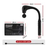Everfit Massage Gun U-shaped Extended Handle Percussion Massager 4 Heads - Image 2