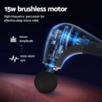 Everfit Massage Gun U-shaped Extended Handle Percussion Massager 4 Heads - Image 4