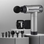 Everfit Massage Gun 30 Speed 6 Heads Vibration Muscle Massager Chargeable Black - Image 7