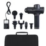Everfit Massage Gun 30 Speed 6 Heads Vibration Muscle Massager Chargeable Black - Image 3