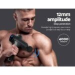 Everfit Massage Gun 30 Speed 6 Heads Vibration Muscle Massager Chargeable Grey - Image 4