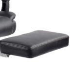 Artiss 8 Point Massage Office Chair PU Leather Footrest Black - Image 7