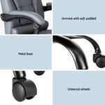 Artiss Executive Office Chair 4-Point Massage Adjustable Ergonomic Recline PU - Image 6