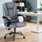 Artiss Executive Office Chair 4-Point Massage Adjustable Ergonomic Recline PU - Image 7
