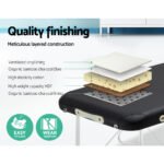 Zenses Massage Table 75cm Portable 2 Fold Aluminium Beauty Bed Black - Image 4