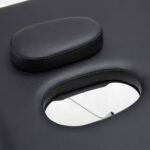 Zenses Massage Table 75cm Portable 2 Fold Aluminium Beauty Bed Black - Image 7