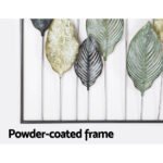 Artiss Metal Wall Art Hanging Sculpture Home Decor Leaf Tree of Life Framed - Image 6