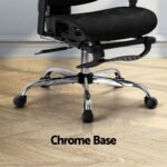 Artiss Ergonomic Office Chair Footrest Black - Image 6