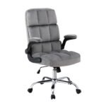 Artiss Office Chair Velvet Seat Racing Gaming Computer Desk Chairs Armrest Grey - Image 7