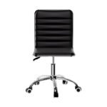 Artiss Office Chair Conference Chairs PU Leather Low Back Black - Image 3
