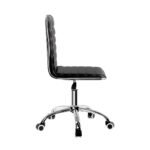 Artiss Office Chair Conference Chairs PU Leather Low Back Black - Image 4