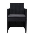 Gardeon 2PC Outdoor Dining Chairs Patio Furniture Wicker Garden Cushion Hugo - Image 3