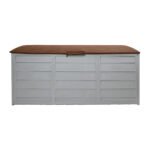 Gardeon Outdoor Storage Box 290L Lockable Organiser Garden Deck Shed Tool Brown - Image 3