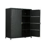 Gardeon Outdoor Storage Cabinet Box Garage Wicker Shelf Chest Garden Shed Tools - Image 3