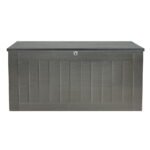Gardeon Outdoor Storage Box 830L Container Lockable Garden Bench Tool Shed Black - Image 3