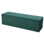 Artiss Storage Ottoman Blanket Box 140cm Velvet Green - Image 7
