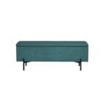 Artiss Storage Ottoman Blanket Box 140cm Velvet Green - Image 3