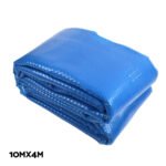 Aquabuddy Pool Cover 500 Micron 10x4m Swimming Pool Solar Blanket 5.5m Roller Blue - Image 3