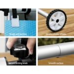 Aquabuddy Pool Cover 500 Micron 10x4m Swimming Pool Solar Blanket 5.5m Roller Blue - Image 6