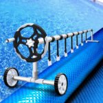 Aquabuddy Pool Cover 500 Micron 10x4m Swimming Pool Solar Blanket 5.5m Roller Blue