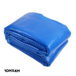 Aquabuddy Pool Cover 500 Micron 10x4m Silver Swimming Pool Solar Blanket 5.5m Blue Roller - Image 3