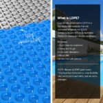 Aqua Buddy Pool Cover 600 Micron 11x6.2m w/ Roller 6.55m Swimming Pools Solar Blanket - Image 6