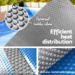 Aquabuddy Pool Cover 11x6.2m 400 Micron Swimming Pool Solar Blanket Blue Silver - Image 5