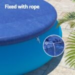 Aqua Buddy Pool Cover Fit 2.44m Round Above-ground Ring Swimming Pool Blanket Blue - Image 5