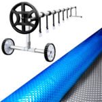 Aquabuddy Pool Cover 500 Micron 6.5x3m Silver Swimming Pool Solar Blanket 4m Roller - Image 7