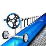 Aquabuddy Pool Cover 500 Micron 6.5x3m Silver Swimming Pool Solar Blanket 5.5m Blue Roller - Image 7