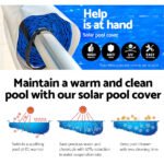 Aquabuddy Pool Cover 500 Micron 7x4m Silver Swimming Pool Solar Blanket 4m Roller - Image 4