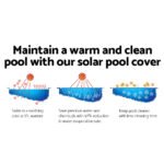 Aquabuddy Pool Cover 500 Micron 8x4.2m Swimming Pool Solar Blanket Blue Silver - Image 3
