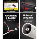 Giantz 2 Stroke Pole Chainsaw Petrol Hedge Trimmer Tree Pruner 7 In 1 - Image 6