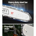 Giantz Pole 4 Stroke Chainsaw Petrol Tree Pruner Long Reach Saw 12 Inch Bar - Image 4