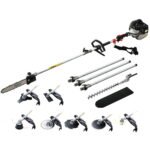 Giantz 62CC Pole Chainsaw Hedge Trimmer Brush Cutter Whipper Snipper Saw 9-in-1 5.6m - Image 7