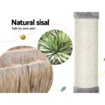 i.Pet Cat Tree 103cm Tower Scratching Post Scratcher Wood Condo House Trees Grey - Image 5