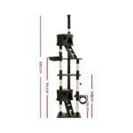 i.Pet Cat Tree 260cm Tower Scratching Post Scratcher Condo House Trees Grey - Image 2