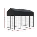 i.Pet Dog Kennel Extra Large House Outdoor Playpen Pet Puppy Metal Backyard - Image 2