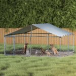 i.Pet Dog Kennel Large House XXL Pet Run Cage Puppy Outdoor Enclosure With Roof - Image 5