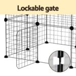 i.Pet Pet Dog Playpen Enclosure Cage 20 Panel Puppy Fence Play Pen Foldable Metal - Image 5