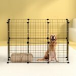 i.Pet Pet Dog Playpen Enclosure Cage 20 Panel Puppy Fence Play Pen Foldable Metal - Image 7
