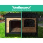 i.Pet Dog Kennel Large Wooden Outdoor Indoor House Pet Puppy Crate Cabin Waterproof - Image 3