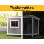 i.Pet Dog Kennel House Large Wooden Outdoor Pet Kennels Indoor Puppy Cabin Log - Image 5