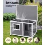i.Pet Dog Kennel House Large Wooden Outdoor Pet Kennels Indoor Puppy Cabin Log - Image 6