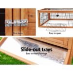 i.Pet Chicken Coop Rabbit Hutch 155cm x 49cm x 90cm Large Chicken Coop Wooden Run Cage House Outdoor - Image 6