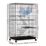 i.Pet Rabbit Cage 100cm Hutch 3 Level Indoor Guinea Pig Ferret - Image 2